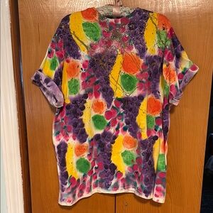90’s Fresh & Fruity Hand Painted Tie-dyed T-shirt